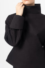 Core Black Wool Top