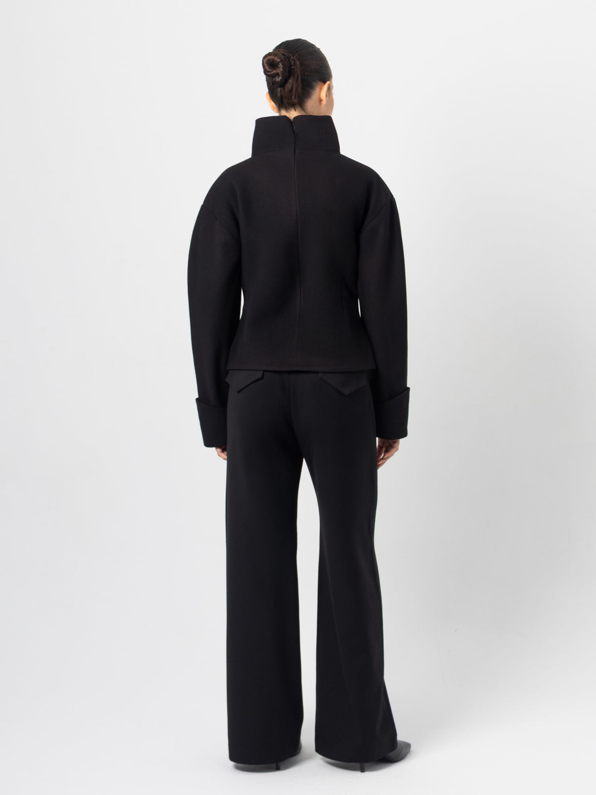 Core Black Wool Top