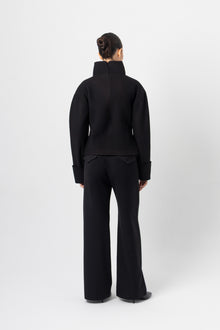 Core Black Wool Top