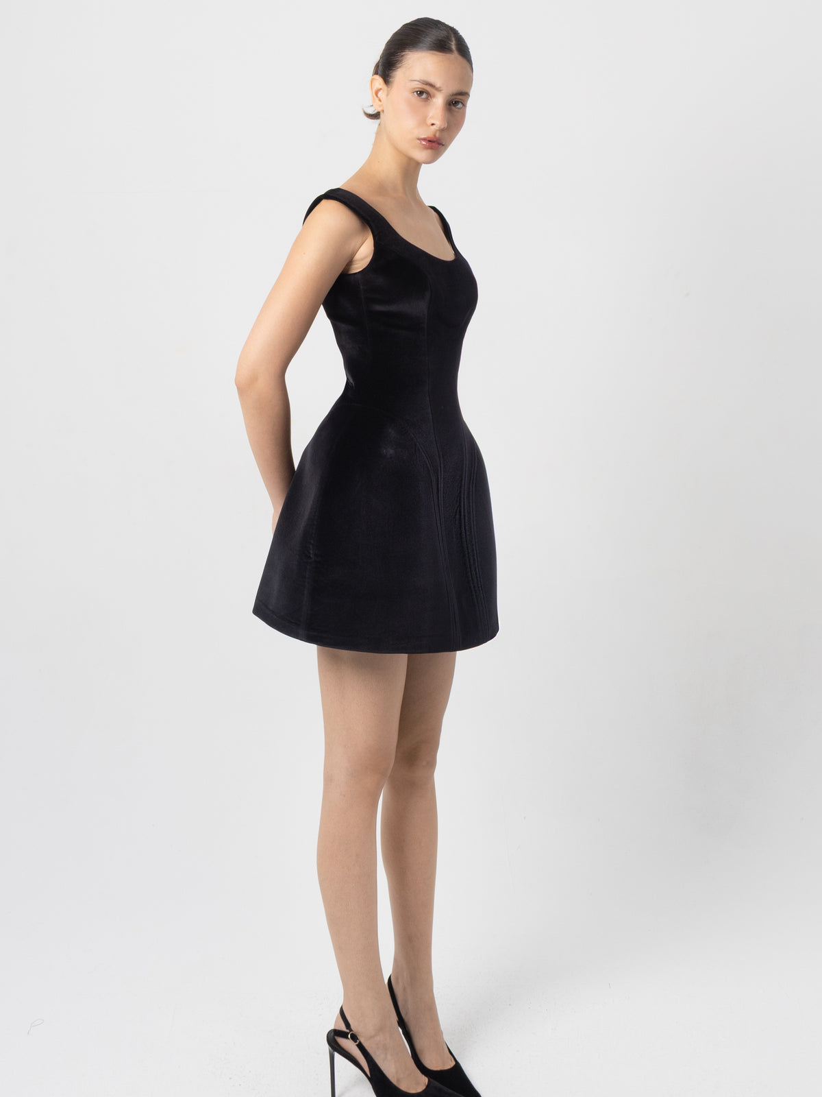 Sculpt Velvet Dress
