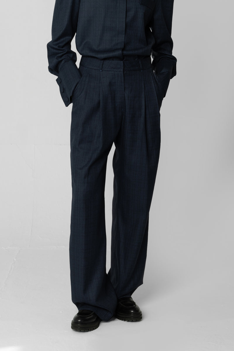 Navy Tailored Pants