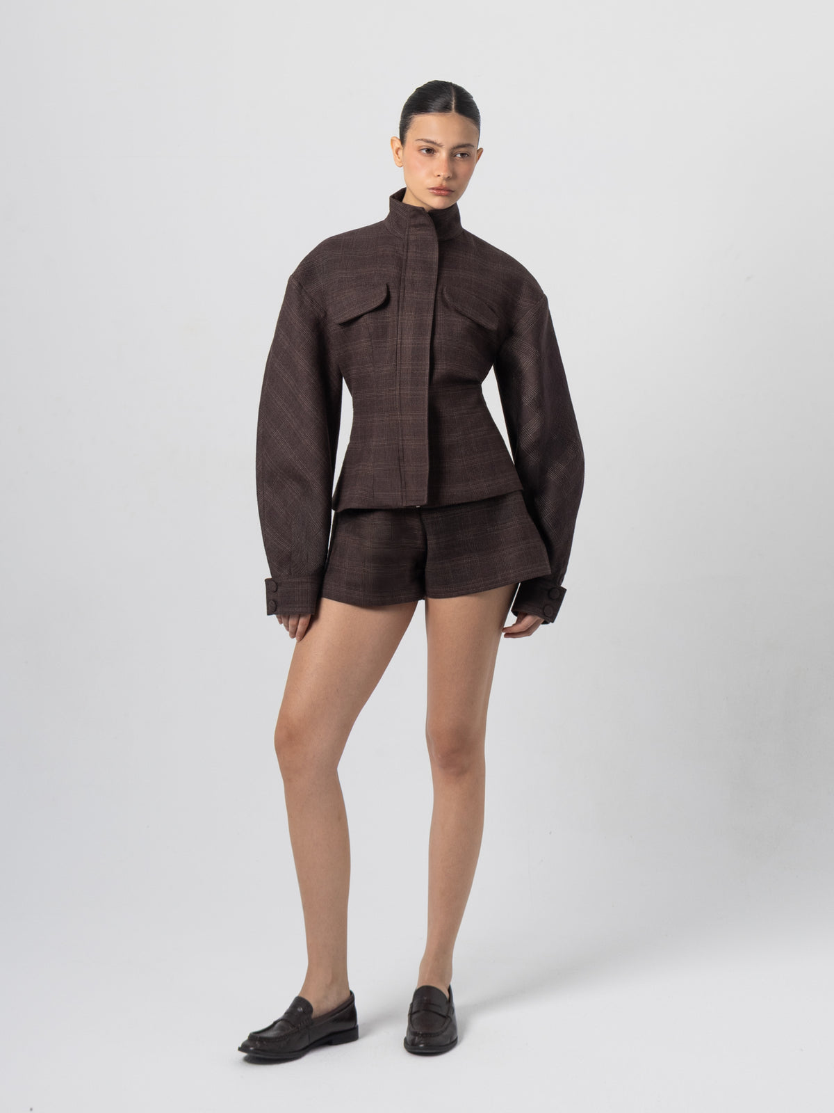 Joni Brown Fitted Jacket
