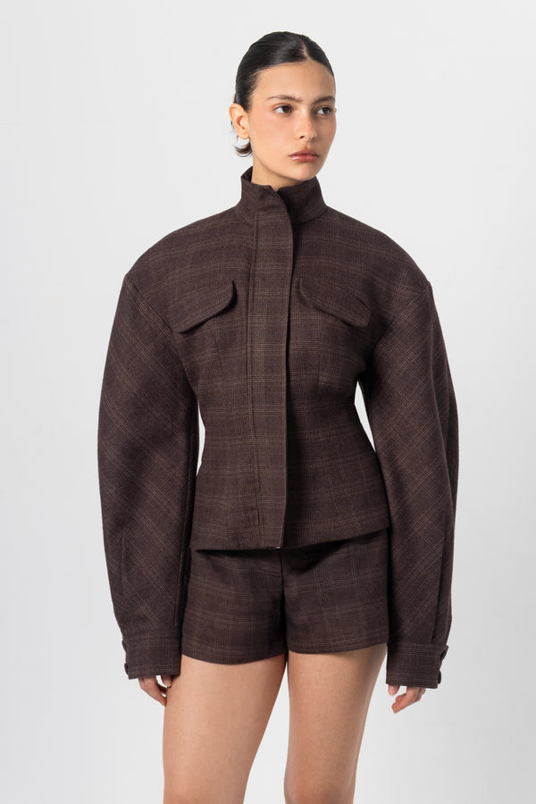 Joni Brown Fitted Jacket