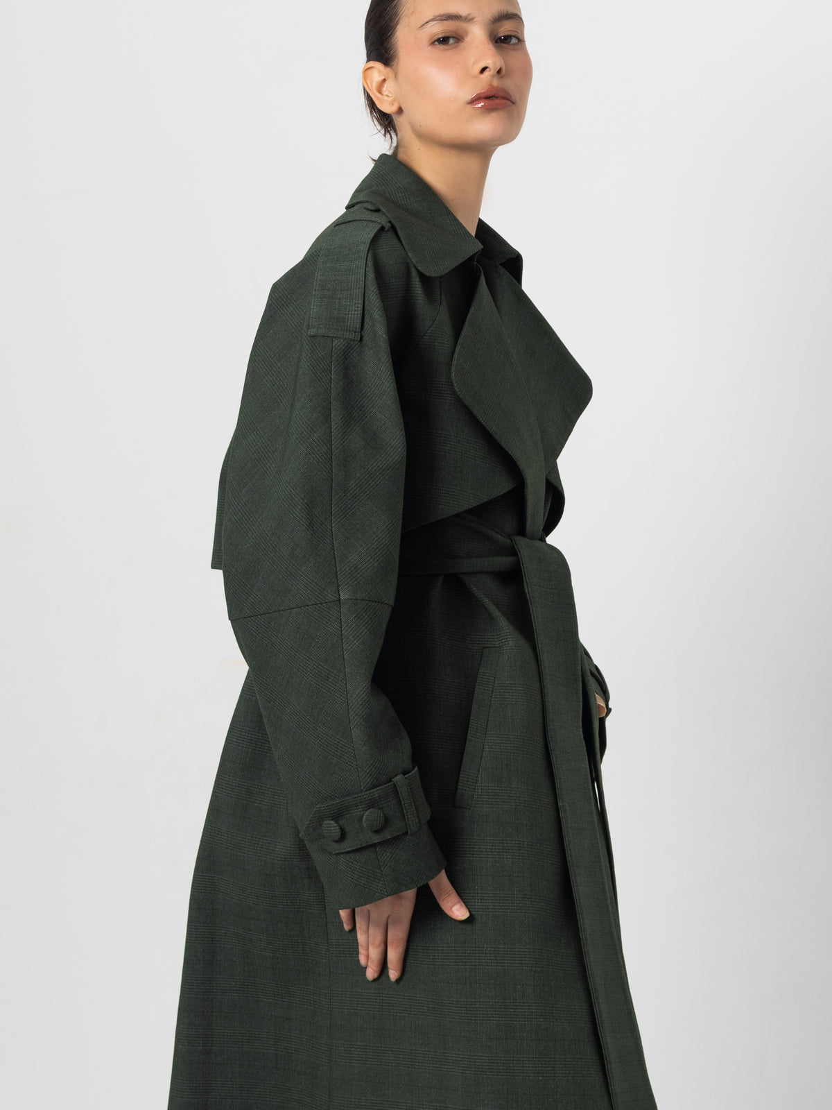 Forest Green Trench Coat