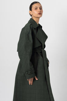 Forest Green Trench Coat