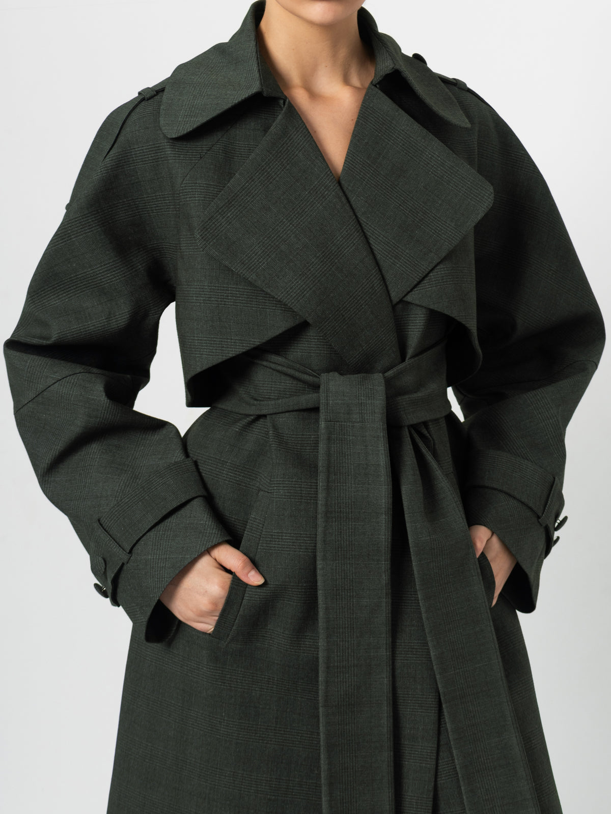 Forest Green Trench Coat
