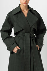 Forest Green Trench Coat