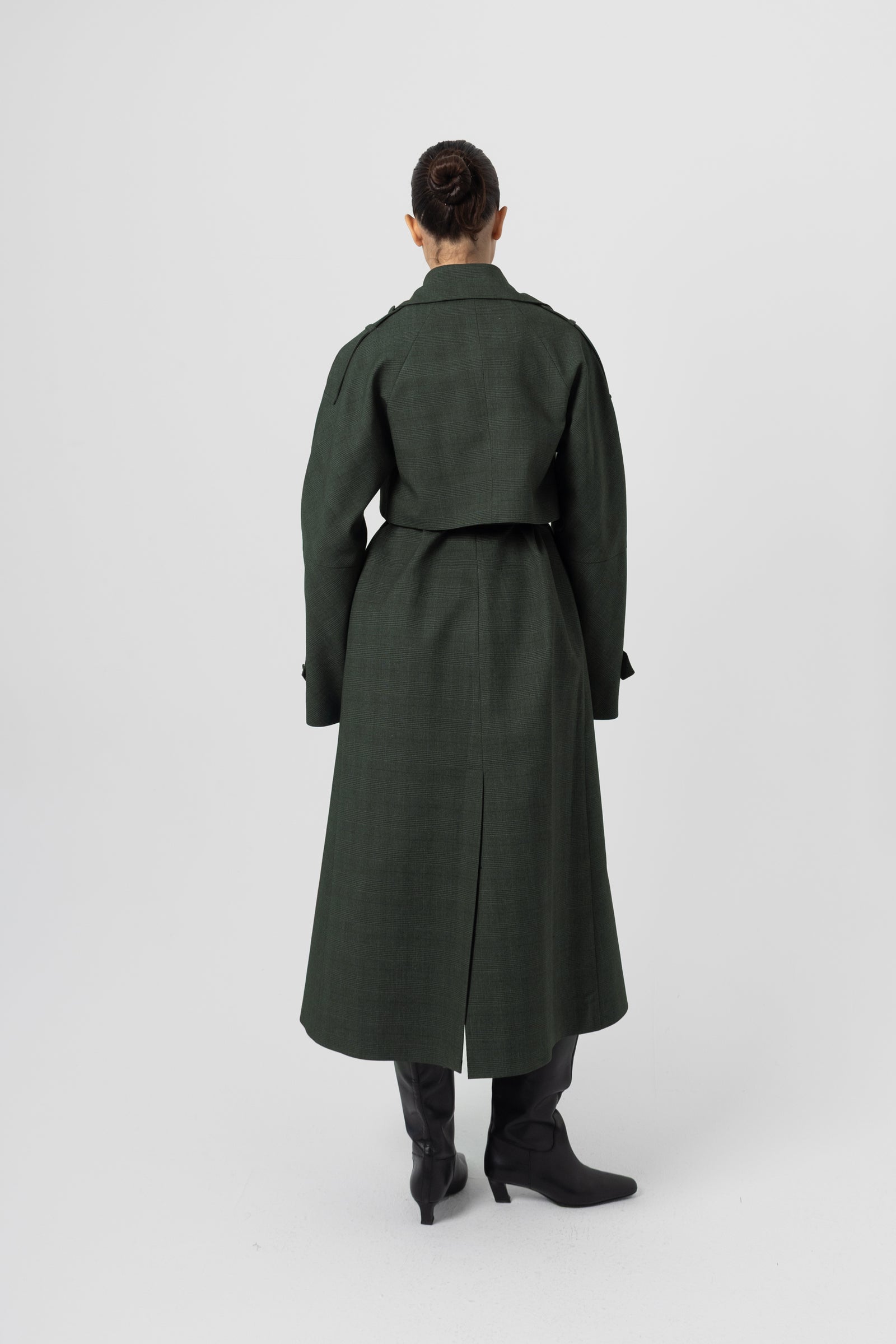 Forest Green Trench Coat – Farah Seif