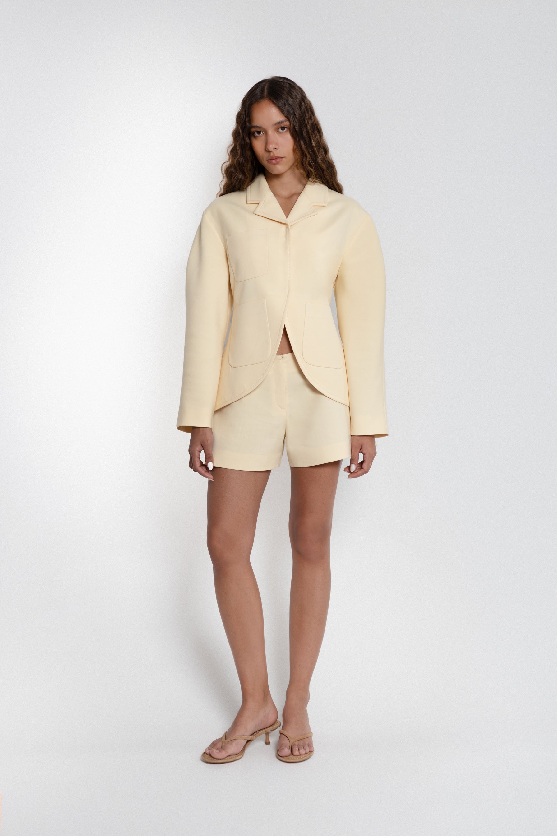 Butter Yellow Mini Shorts