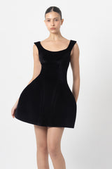 Sculpt Velvet Dress
