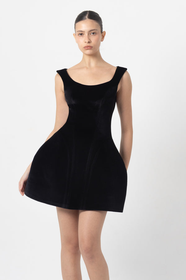 Sculpt Velvet Dress