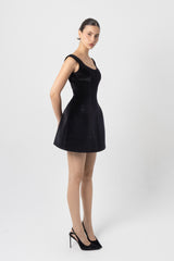 Sculpt Velvet Dress