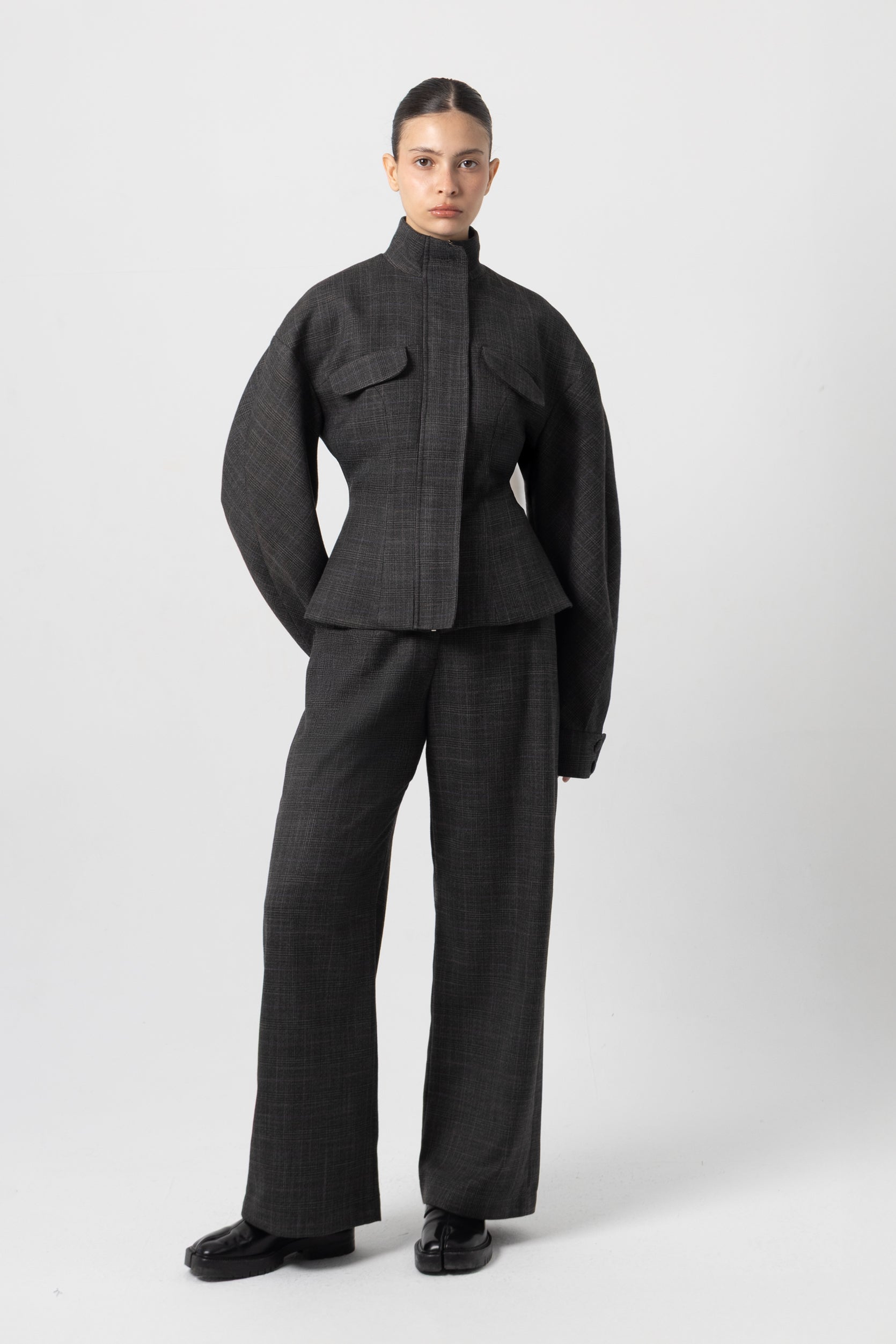 Rotate Grey Fitted Jacket