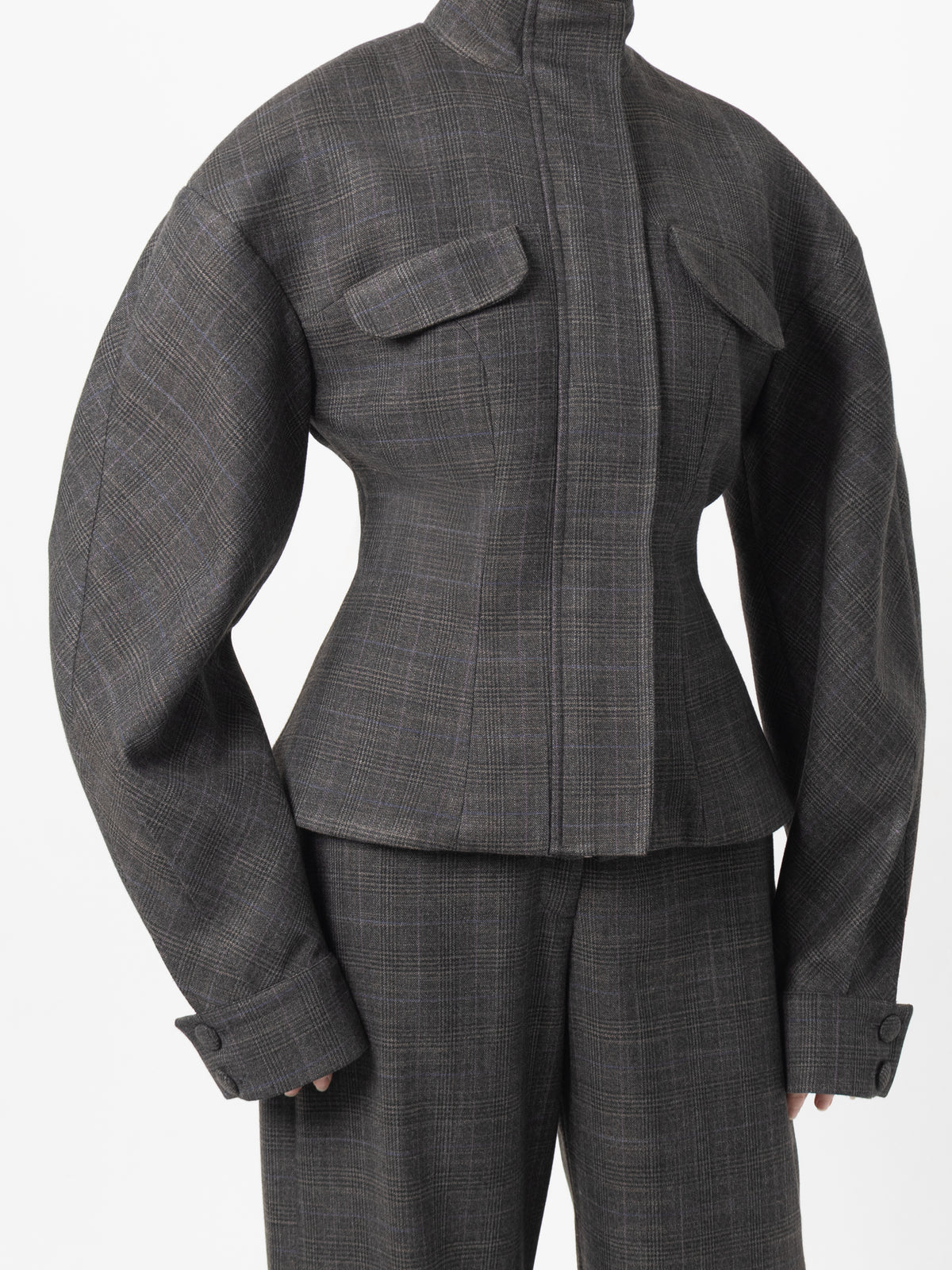 Rotate Grey Fitted Jacket