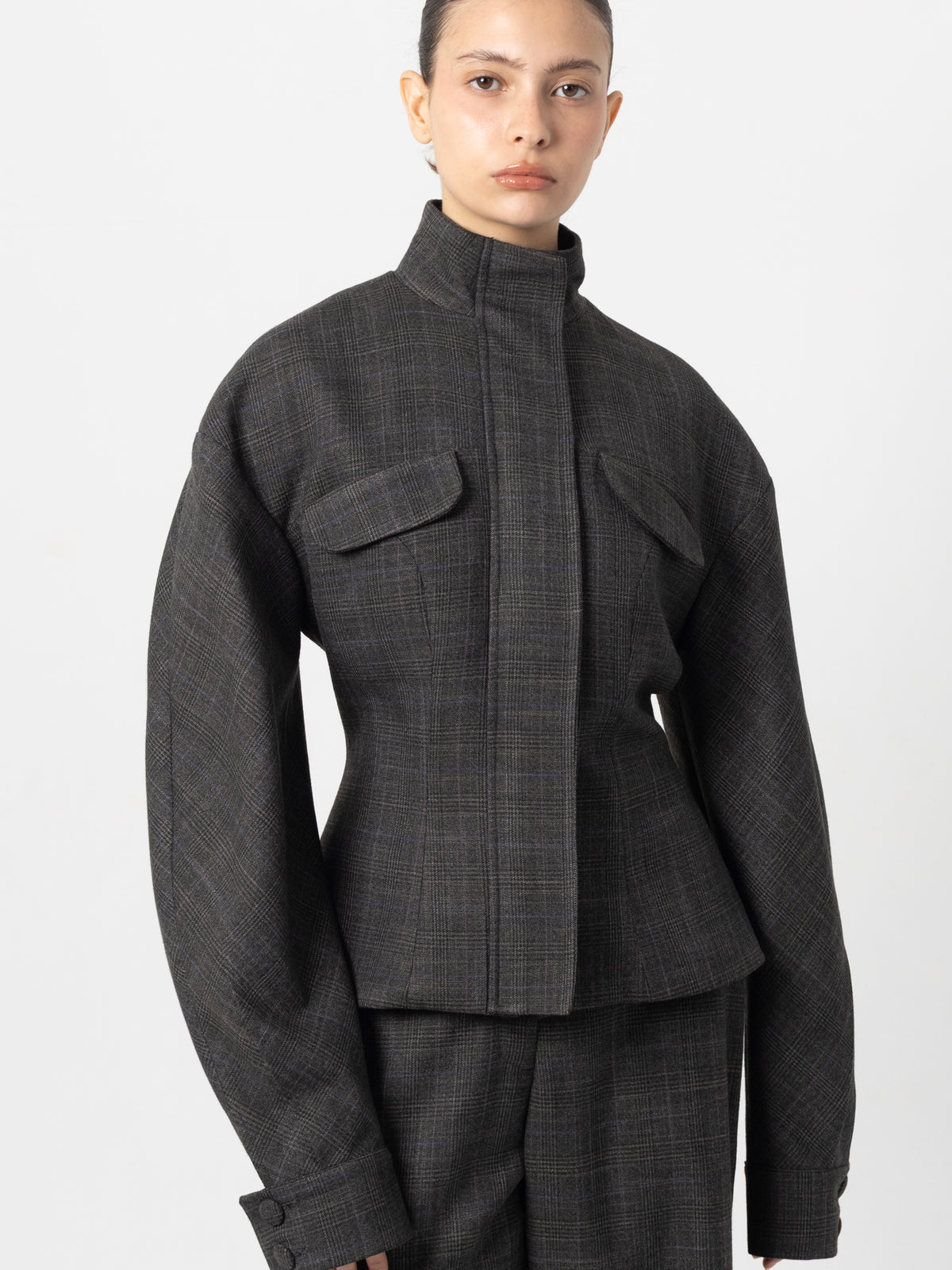 Rotate Grey Fitted Jacket