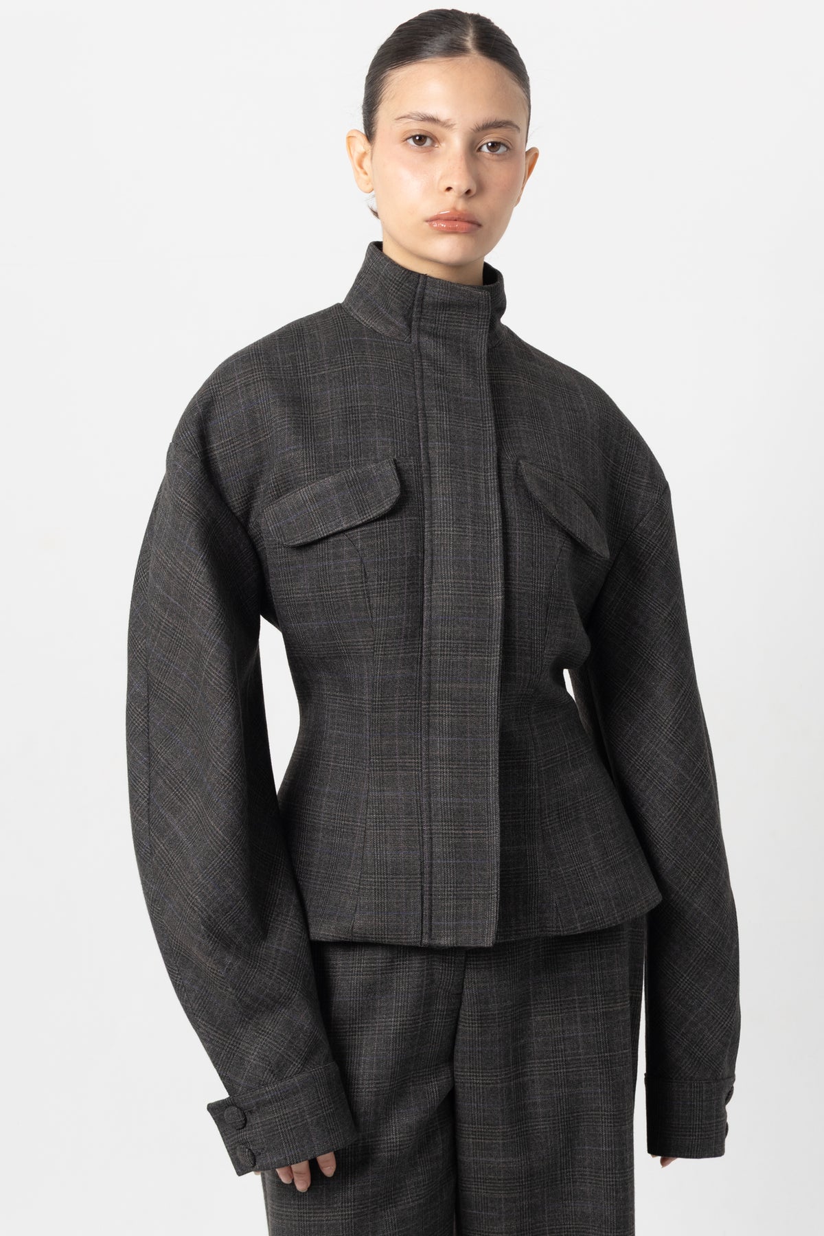 Rotate Grey Fitted Jacket