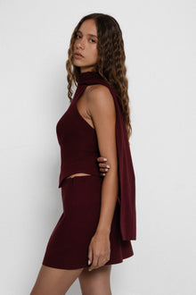 Celestial Burgundy Skirt