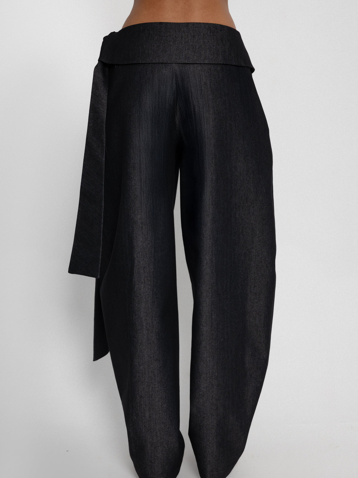 Balloon Grey Denim Pants