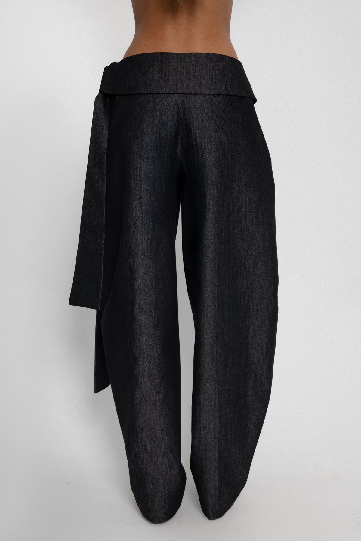 Balloon Grey Denim Pants