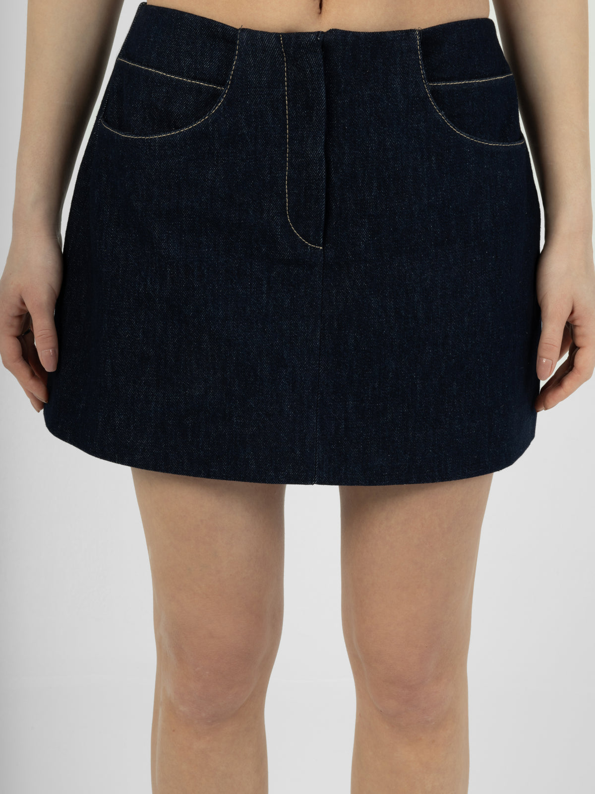 Halo Denim Mini Skirt