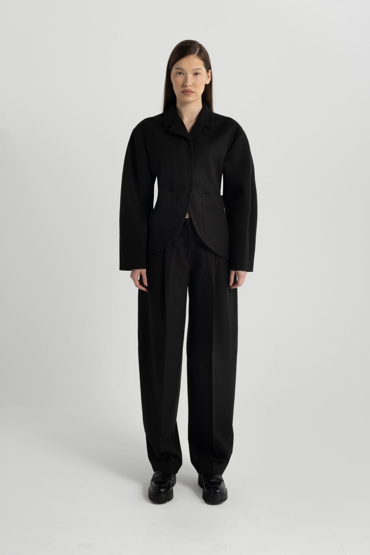 Axis Wool-Blend Black Pants