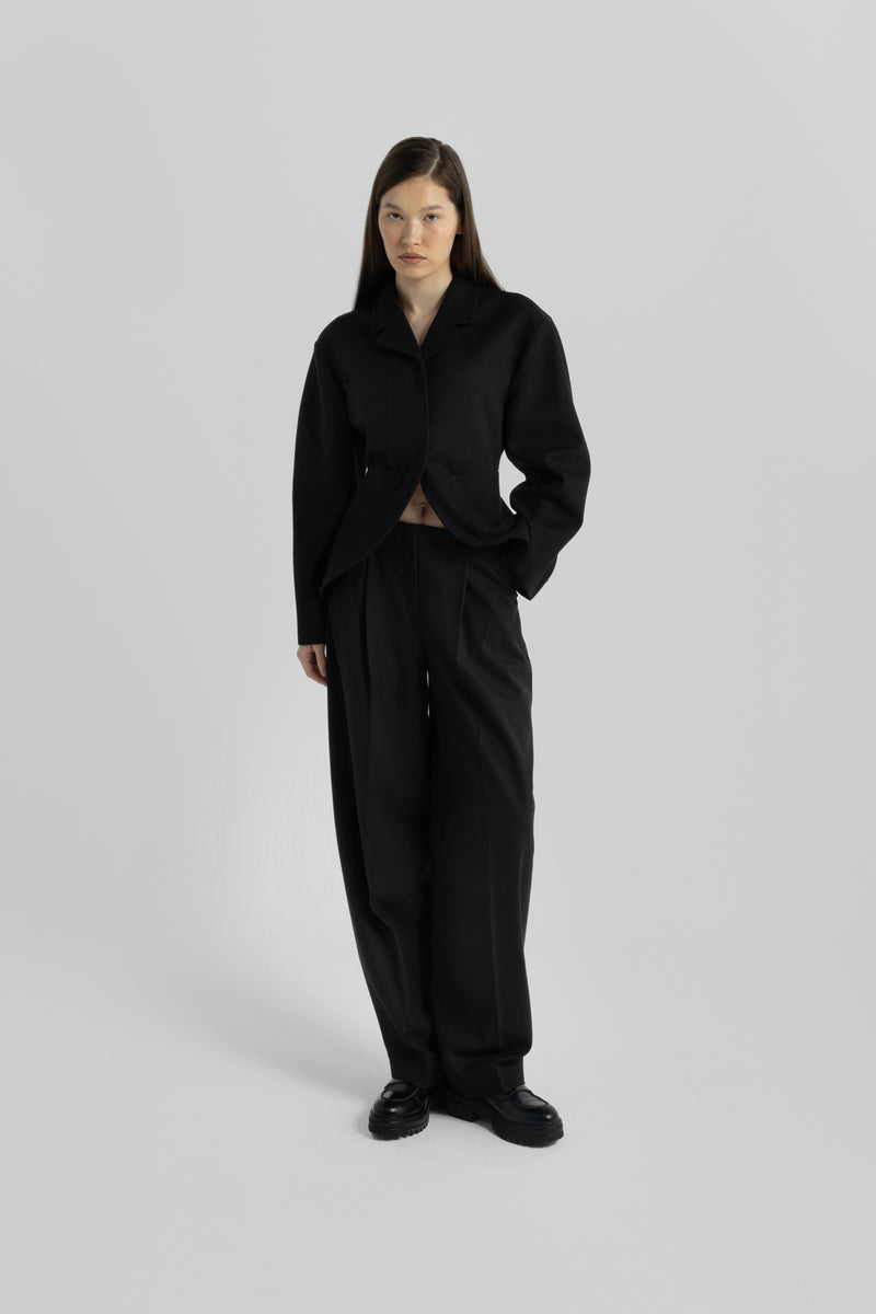 Axis Wool-Blend Black Pants