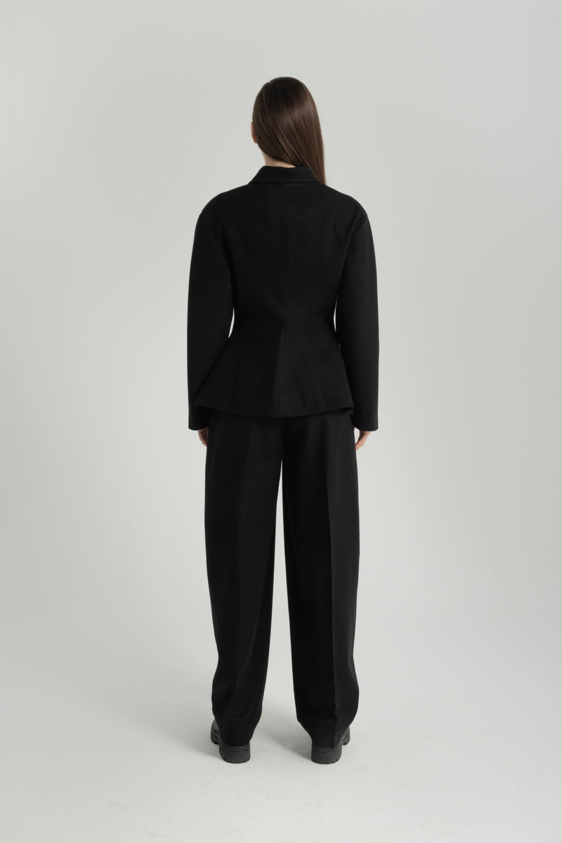 Axis Wool-Blend Black Pants