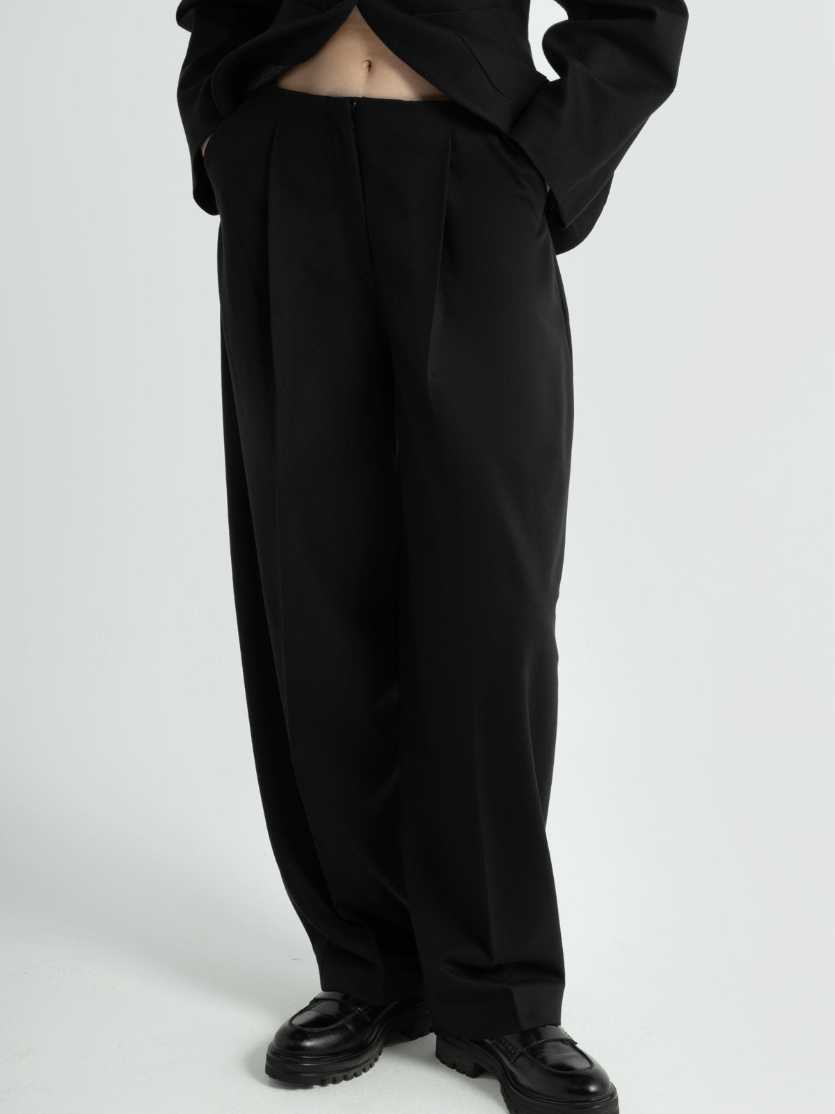 Axis Wool-Blend Black Pants