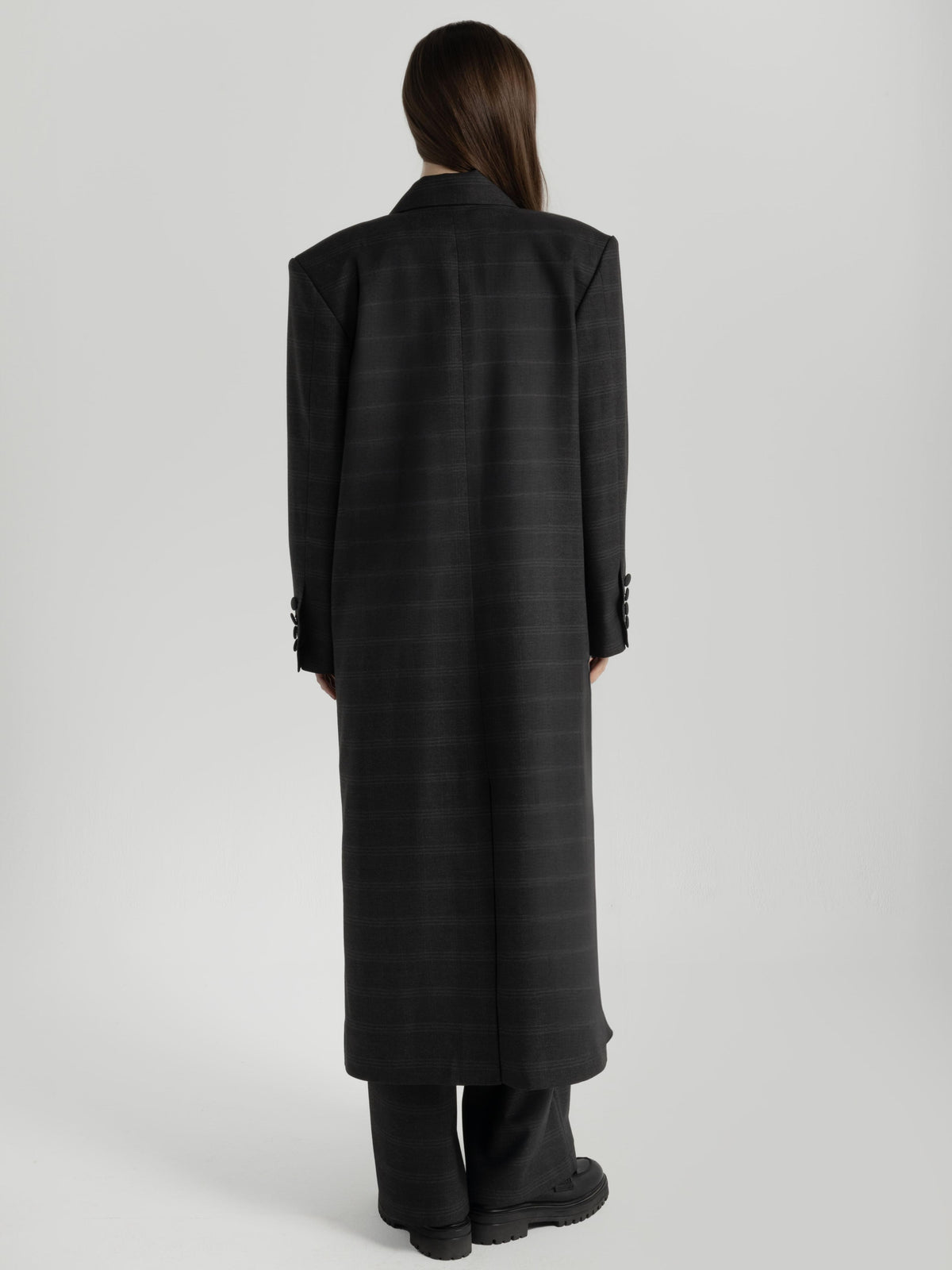 Form Grey Checkered Coat
