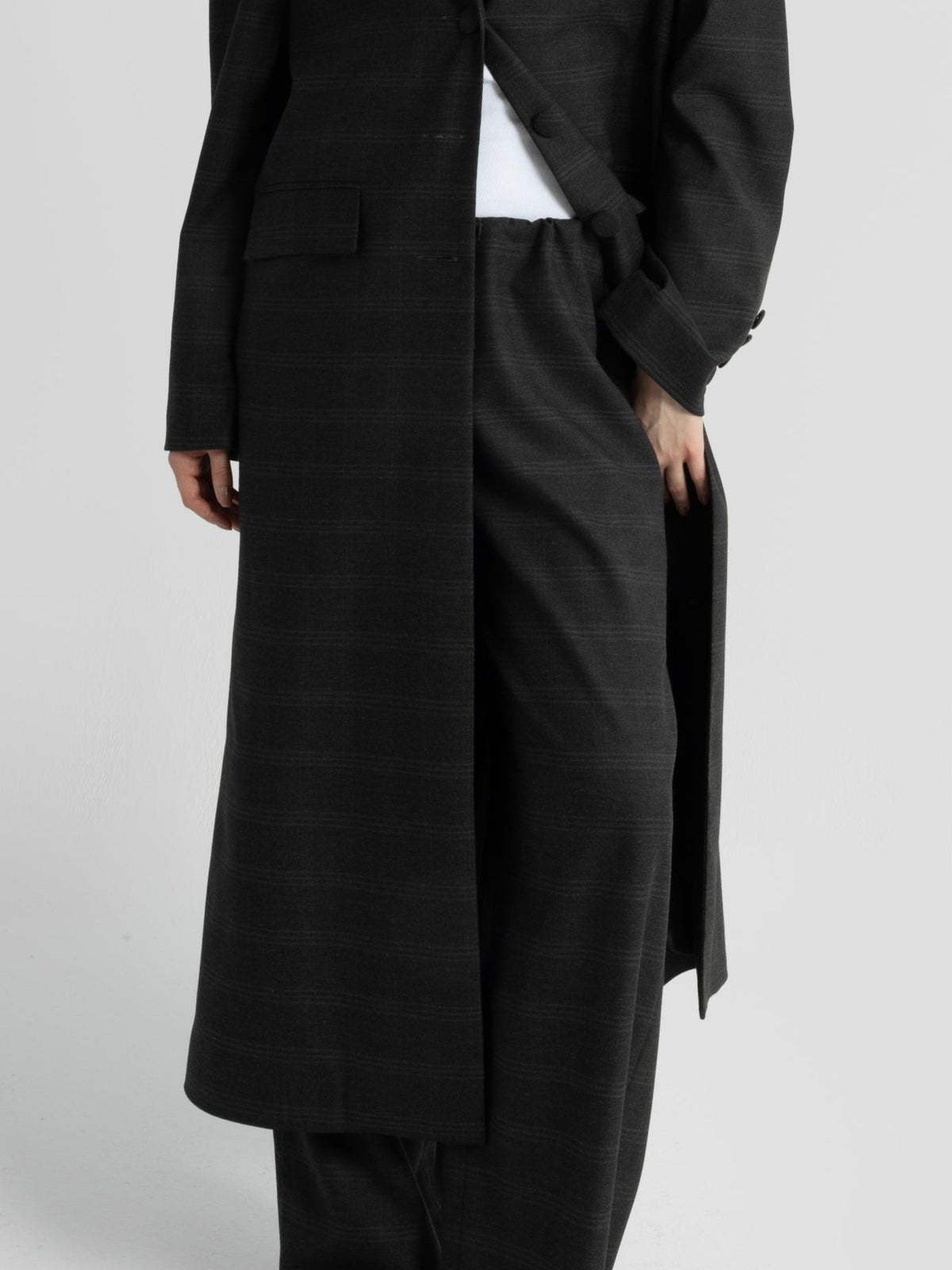 Form Grey Checkered Coat
