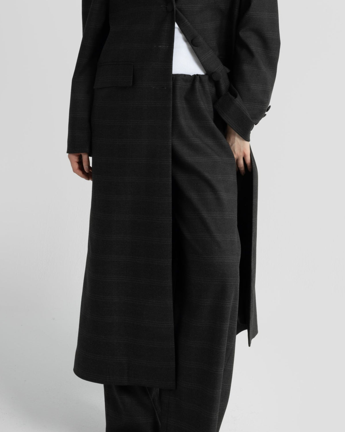 Form Grey Checkered Coat