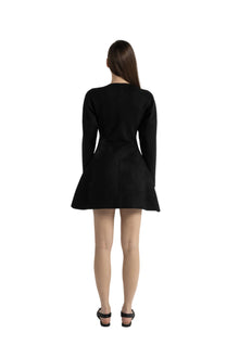 Structured Suede Dress