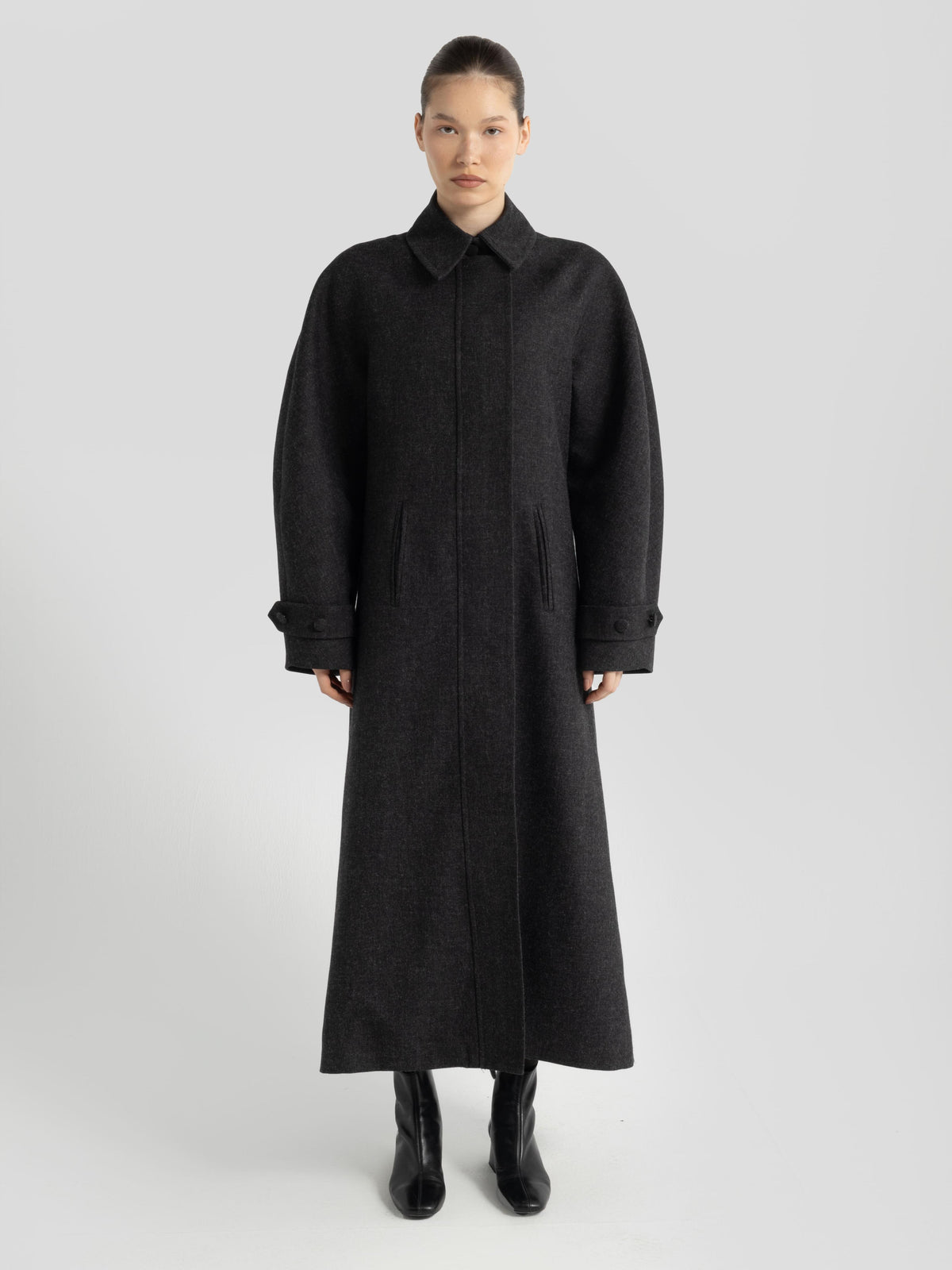 Prism Grey Wool Coat
