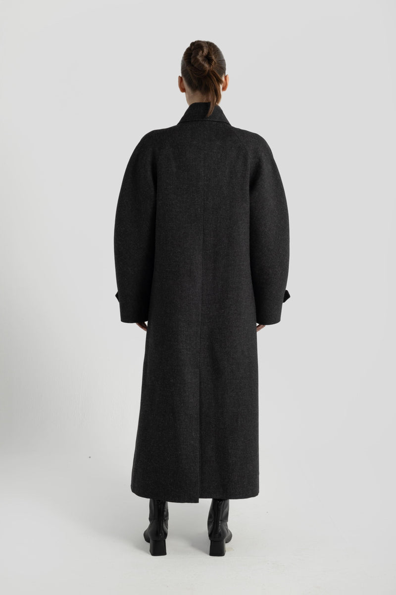 Prism Grey Wool Coat