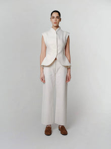 LUME WHITE DENIM VEST