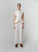 LUME WHITE DENIM VEST