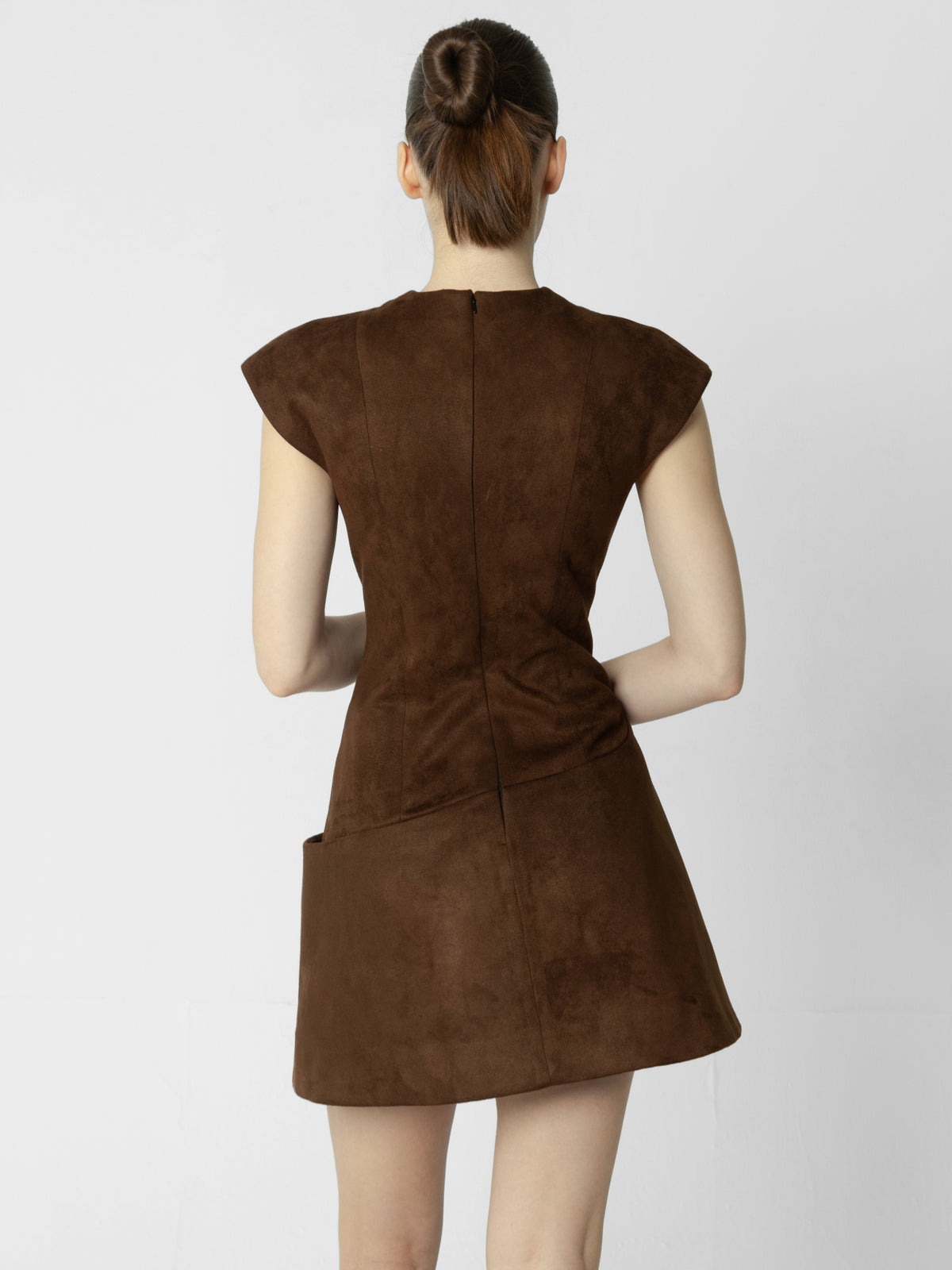 Velocity Brown Suede Dress
