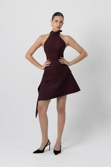 Nova Burgundy Dress