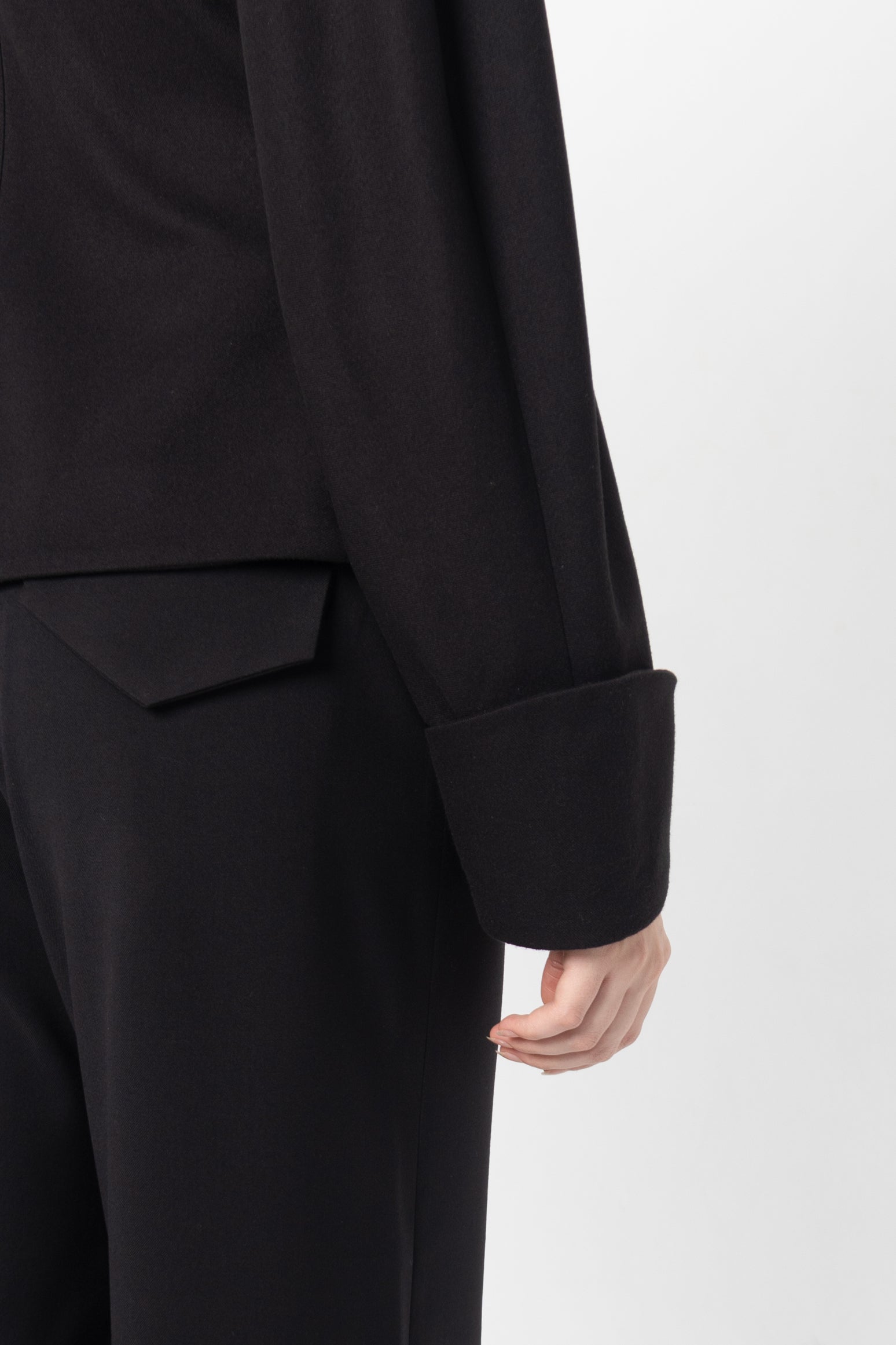 Core Black Wool Top