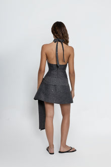 Ellipse Grey Sparkly Dress
