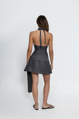 Ellipse Grey Sparkly Dress