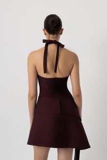 Nova Burgundy Dress