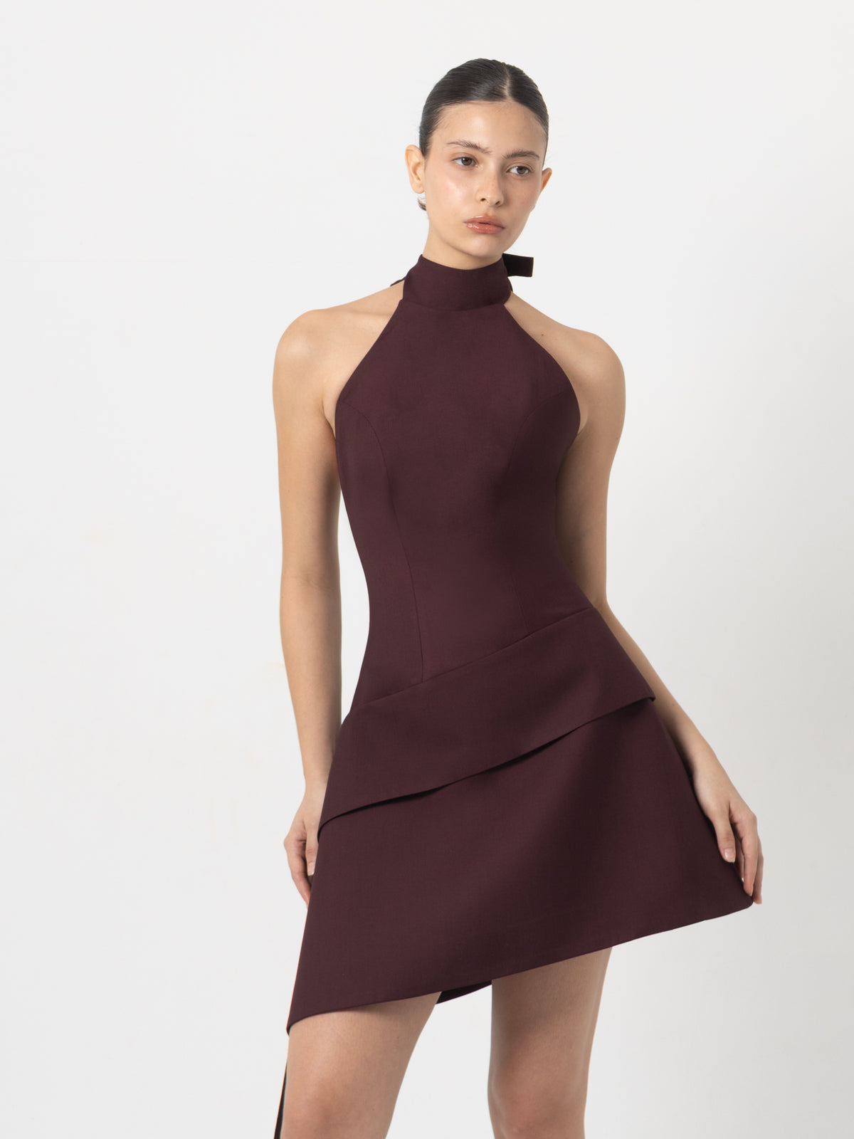 Nova Burgundy Dress