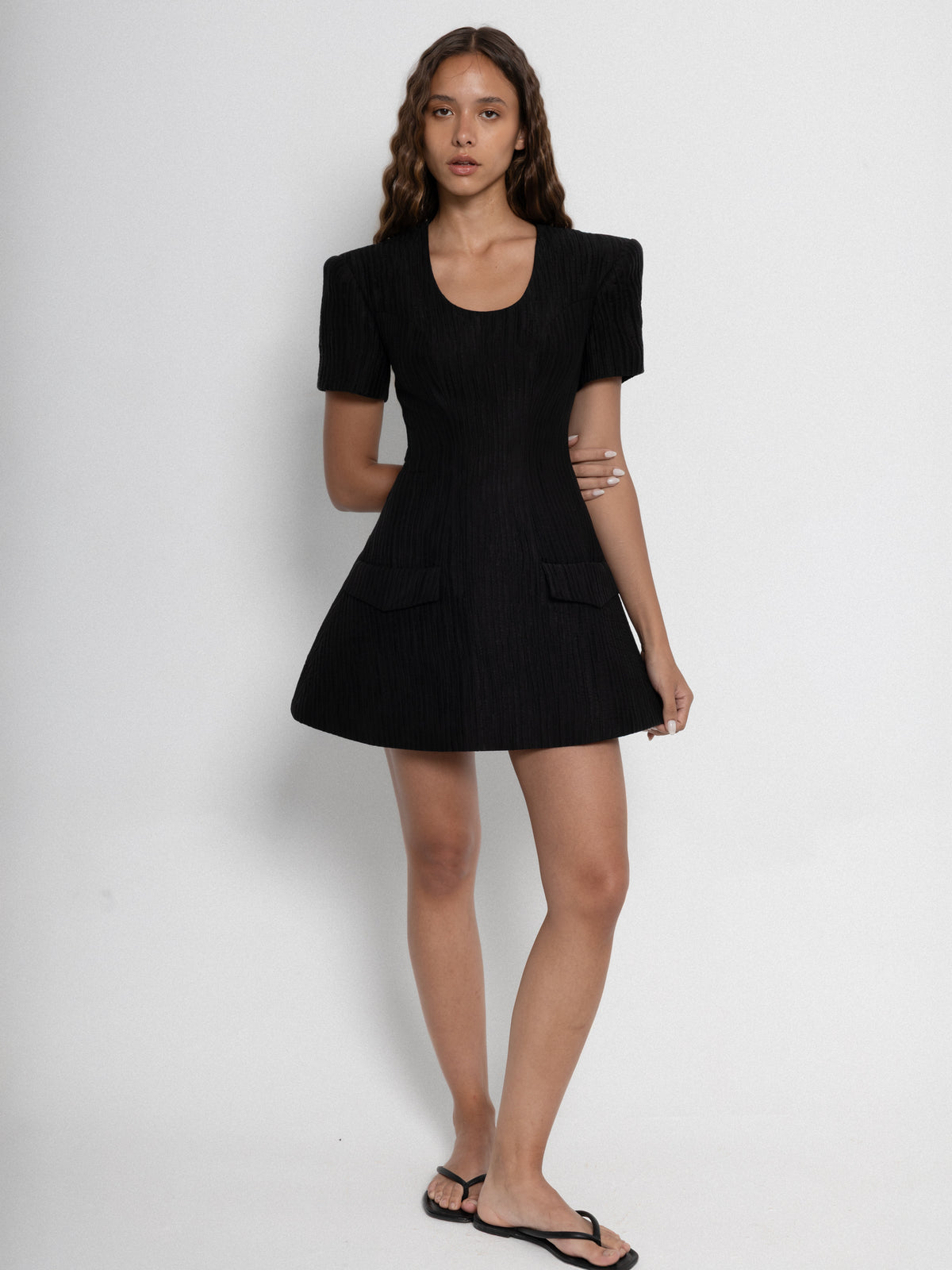 Vertex Black Dress
