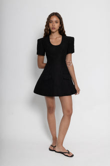 Vertex Black Dress