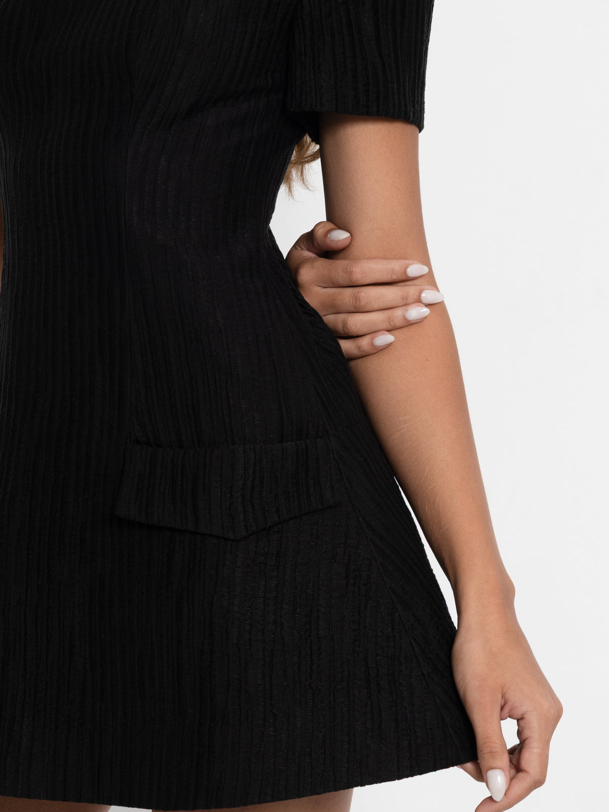 Vertex Black Dress