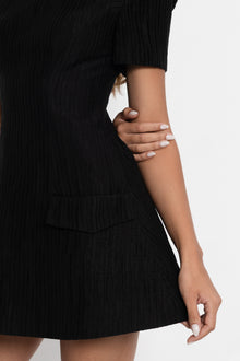 Vertex Black Dress
