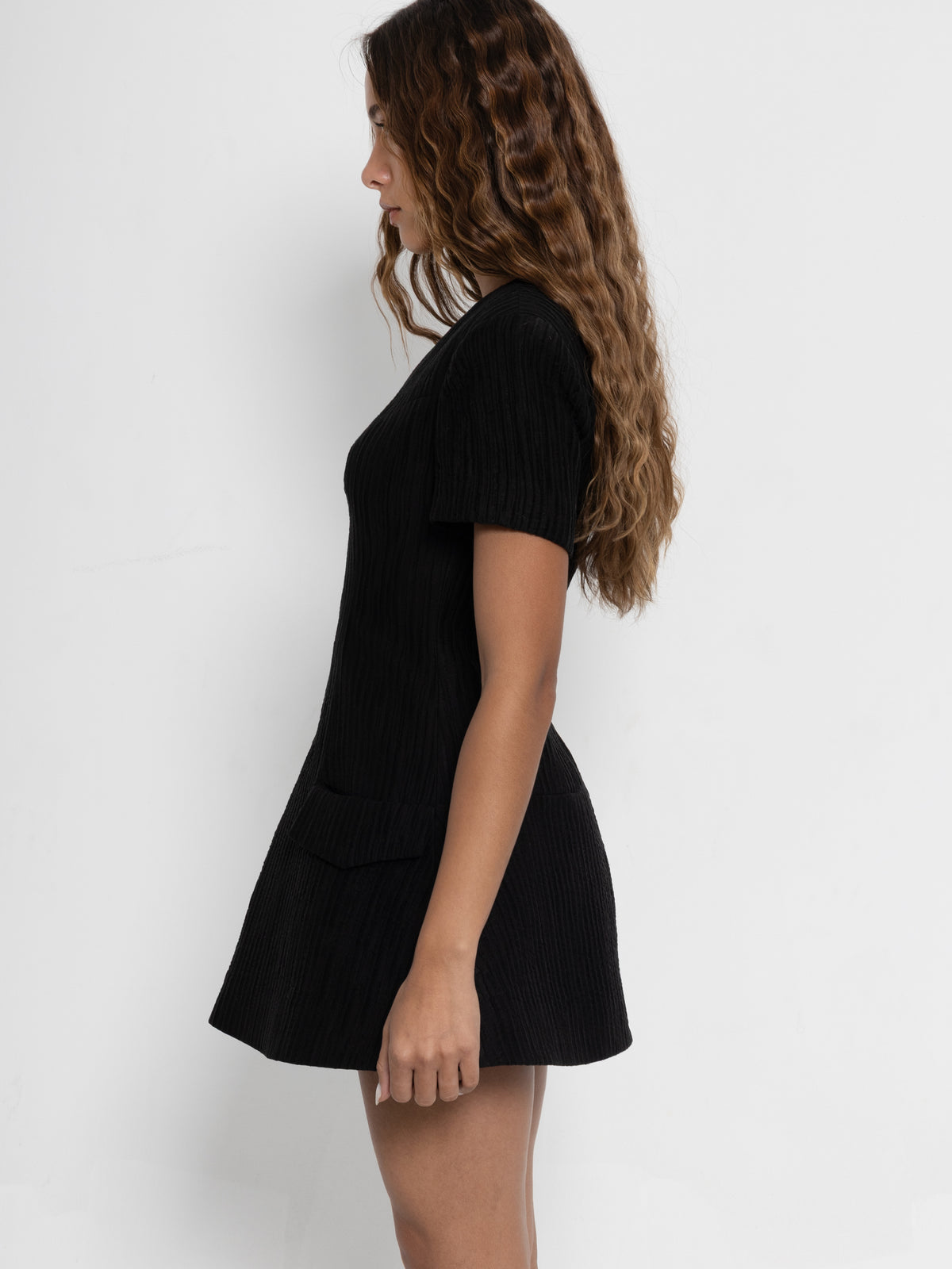 Vertex Black Dress