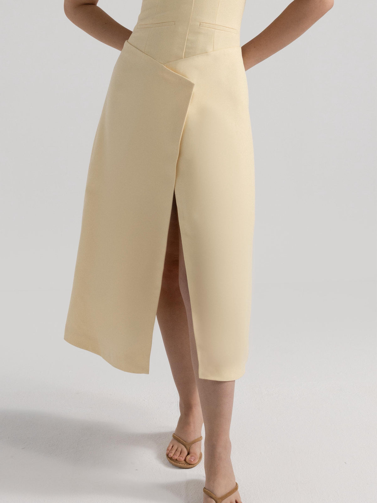 Lumen Halter Midi Dress