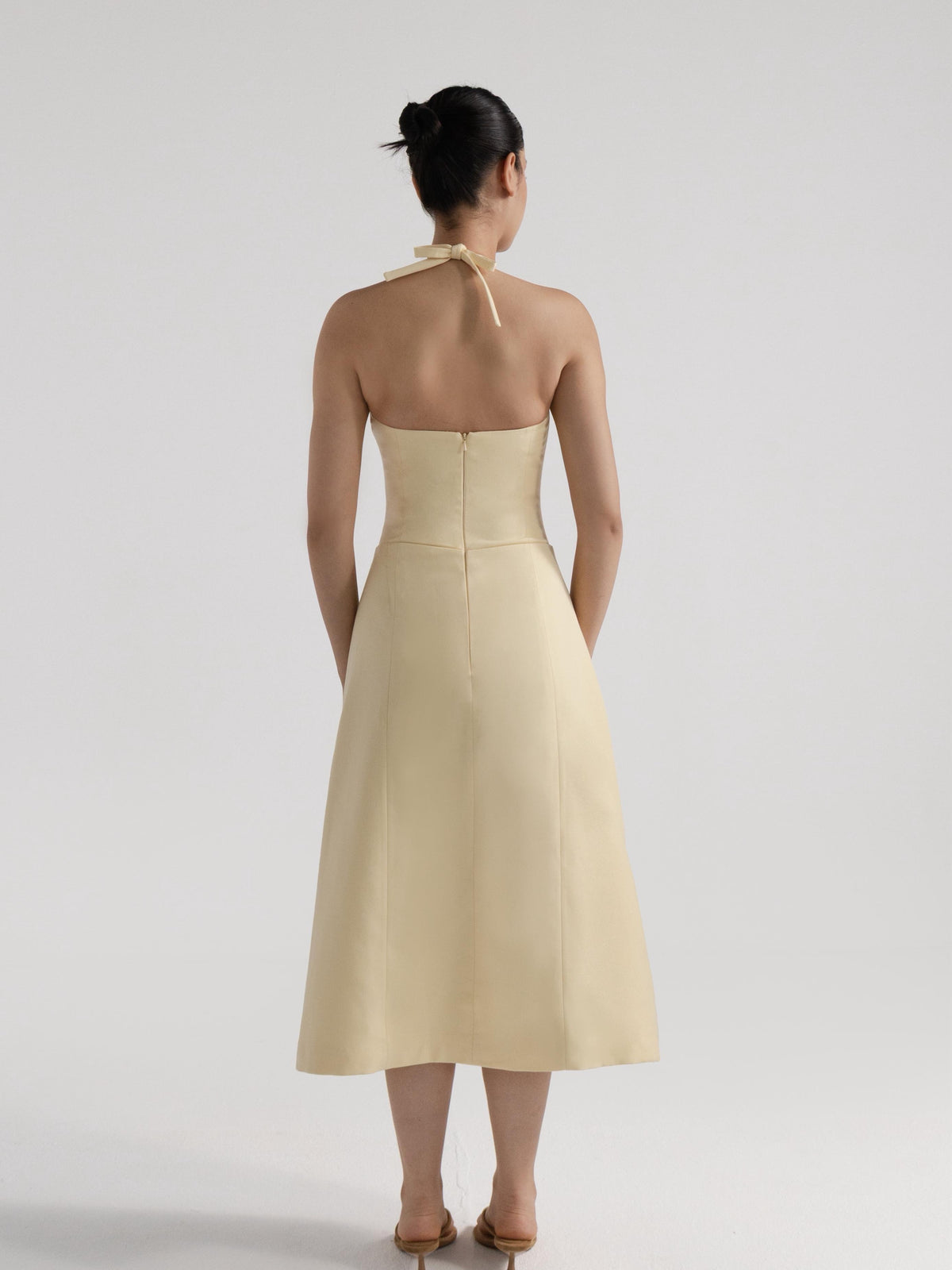 Lumen Halter Midi Dress
